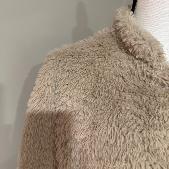 *KENNETH COLE* Tan Faux Fur Coat Size Large - Picture 3 of 7